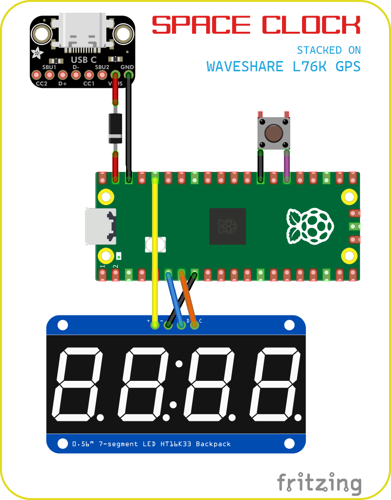 SPACE CLOCK schematic