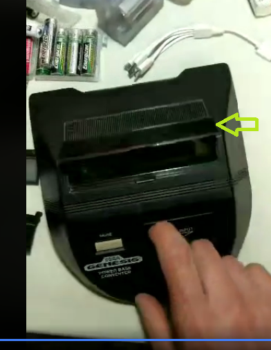 Sega Genesis Power Base Converter - Cartridge Dust Flap cover