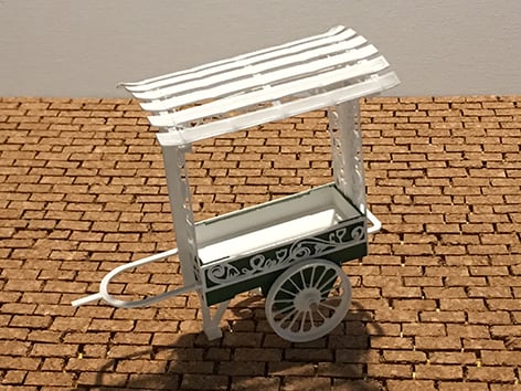 FLOWER CART 1/12 Scale for Dollhouses