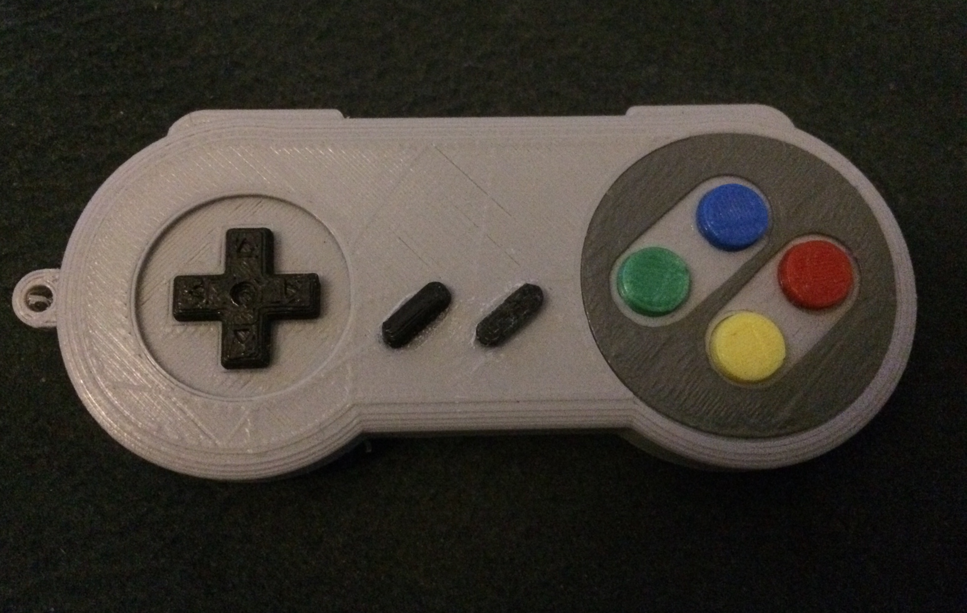 SNES Controller Keychain - Full Color