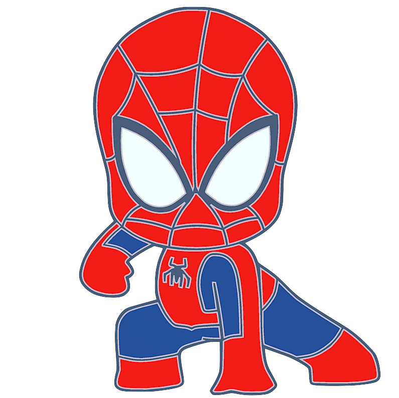 Badge chibi spiderman