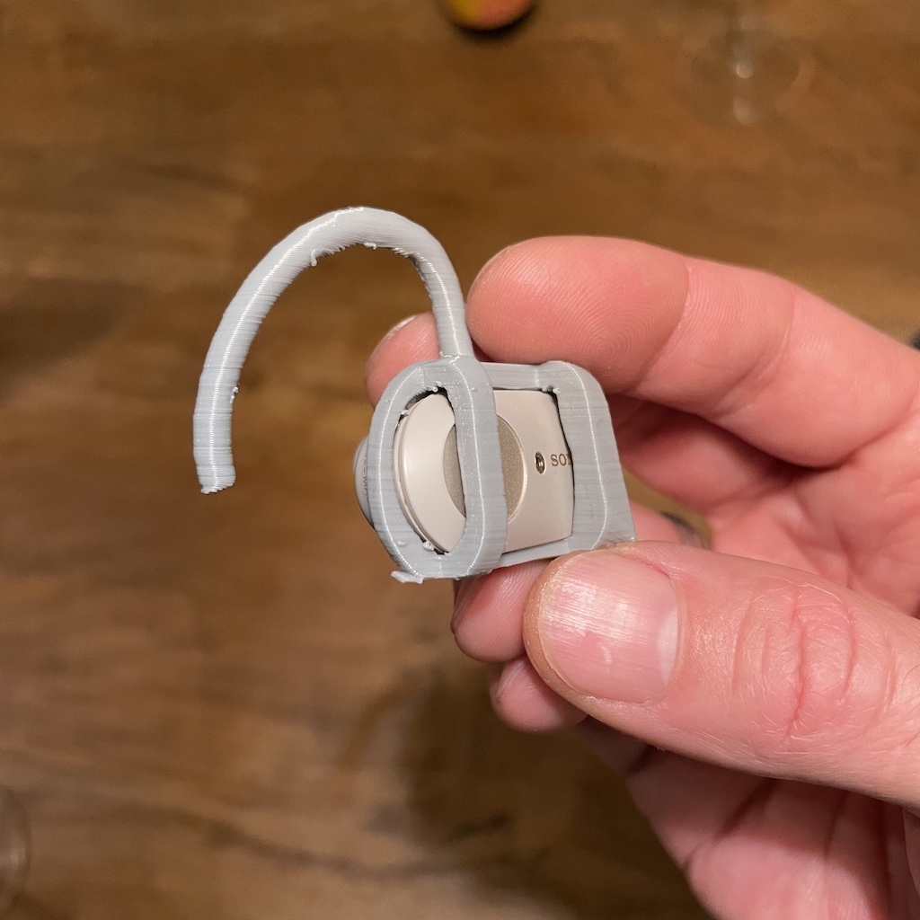 Sony earbud behind the ear holder