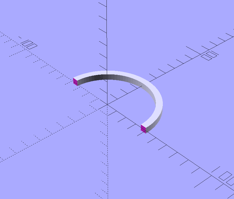 OpenSCAD ARC Generator - Circular, Elliptical, Parabolic 