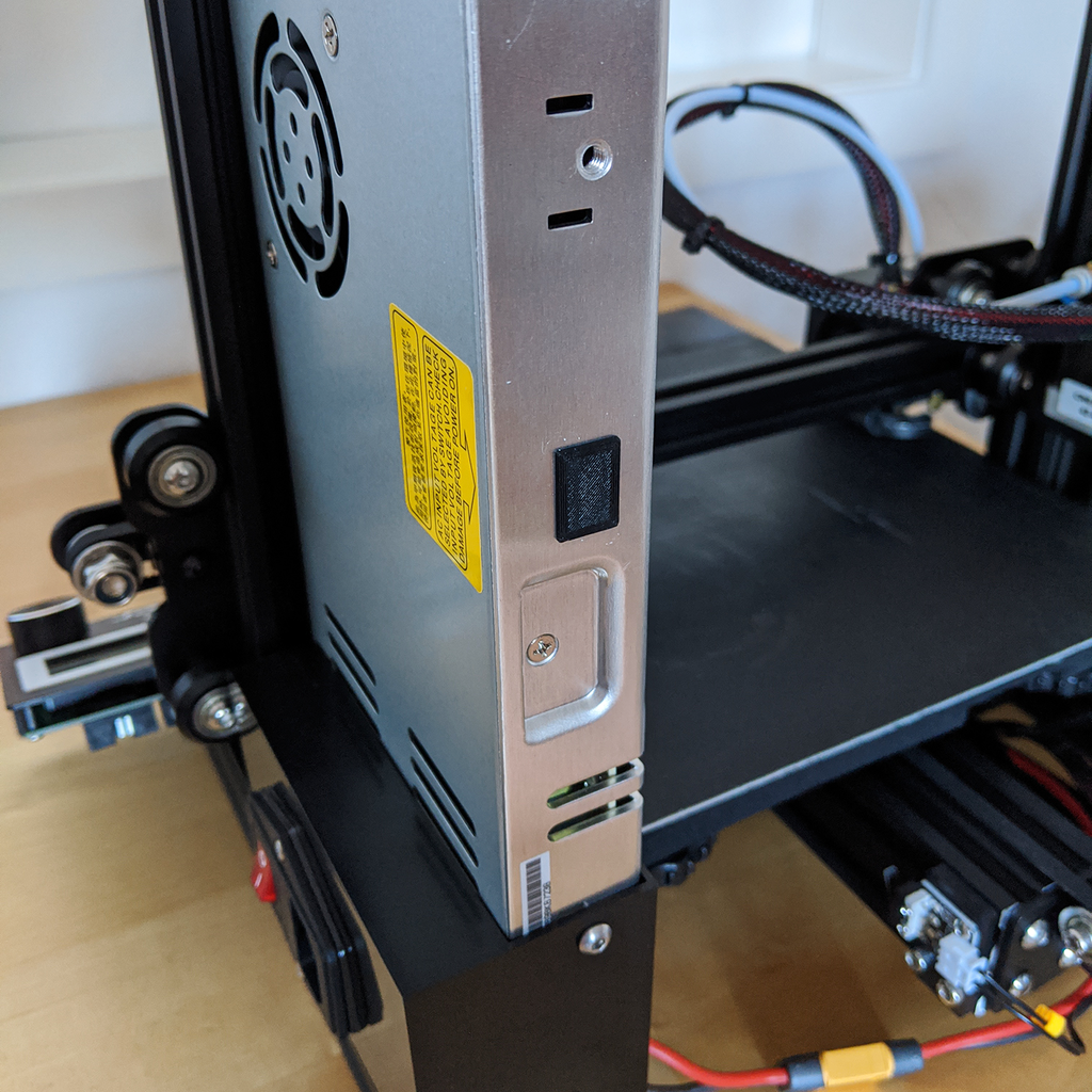 Ender 3 Pro Meanwell PSU mains voltage switch cover