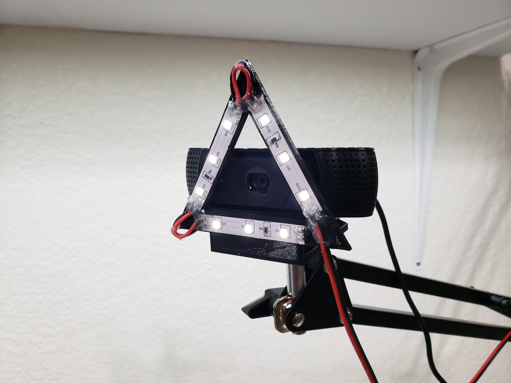 C920 Webcam Light Ring (Triangle)