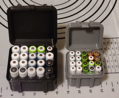 Box for 20x AA / AAA batteries
