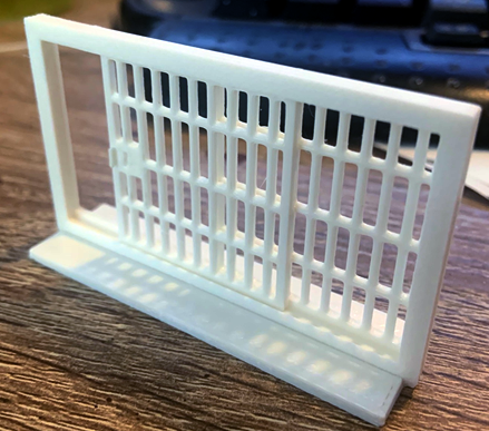 Working Jail cell door for dnd, slides open/close.