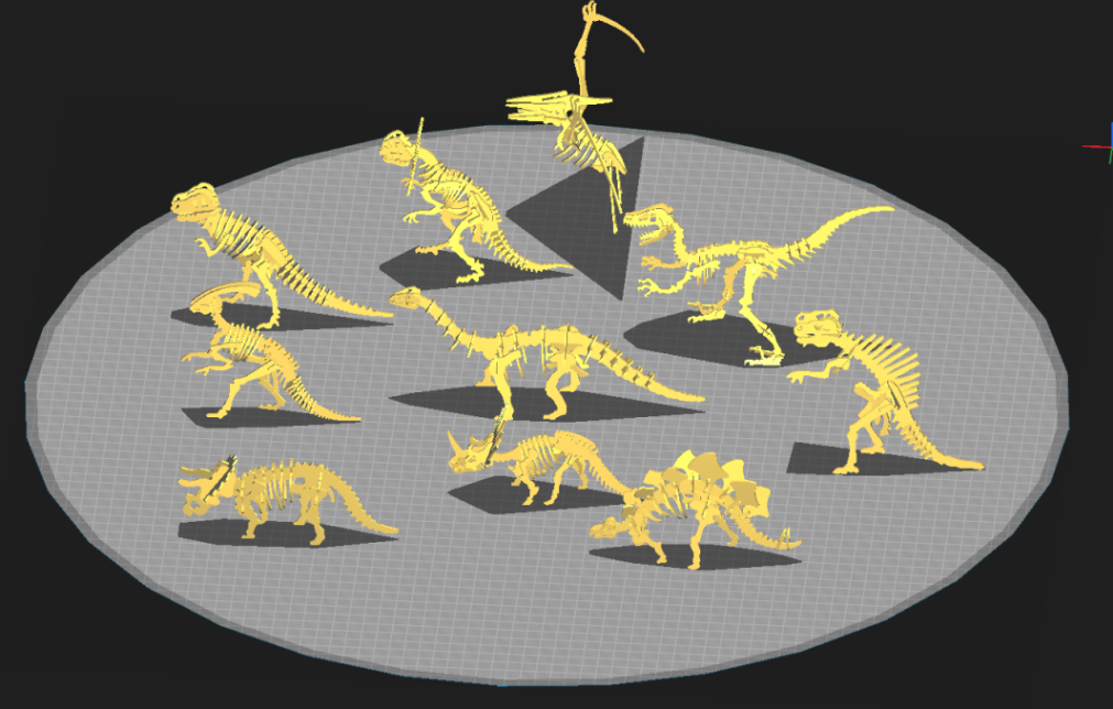 Dynosaurs 3D puzzles - The whole set