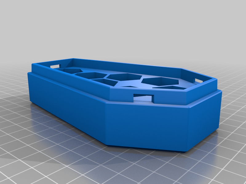 Twist Lock Coffin - Base (only) with hex insert for dice