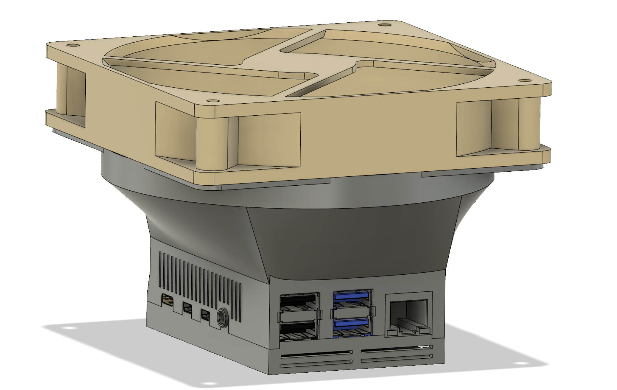 Raspberry Pi 4 Case with FULL 120MM FAN