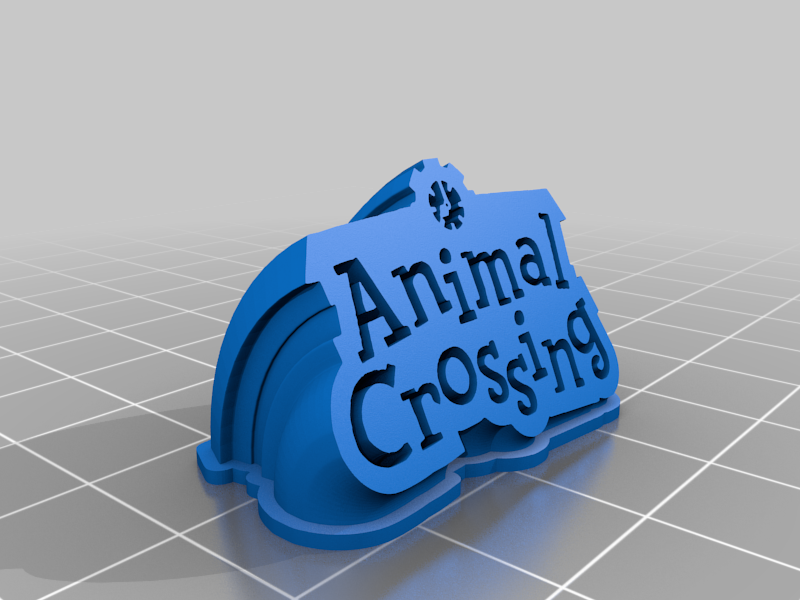 Animal Crossing 3D Logo どうぶつの森 動物森友會