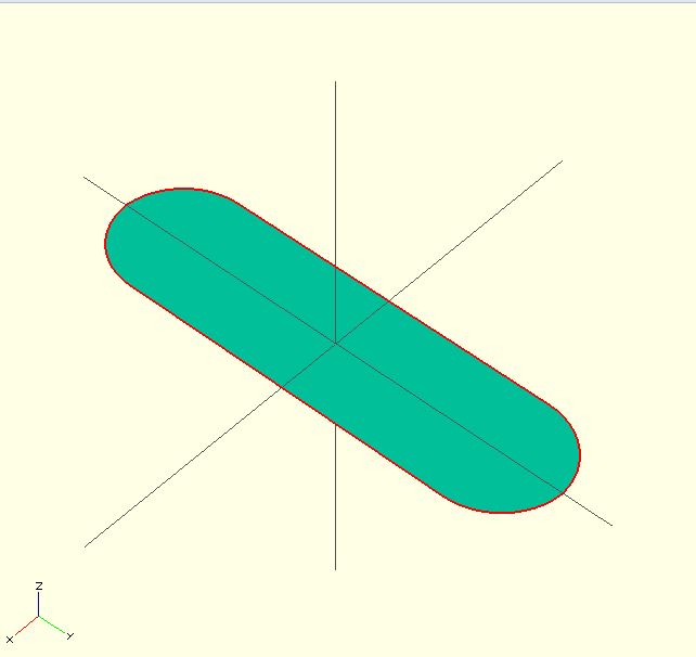 OpenSCAD Awesome 2D Rectangle Curved Edge Generator