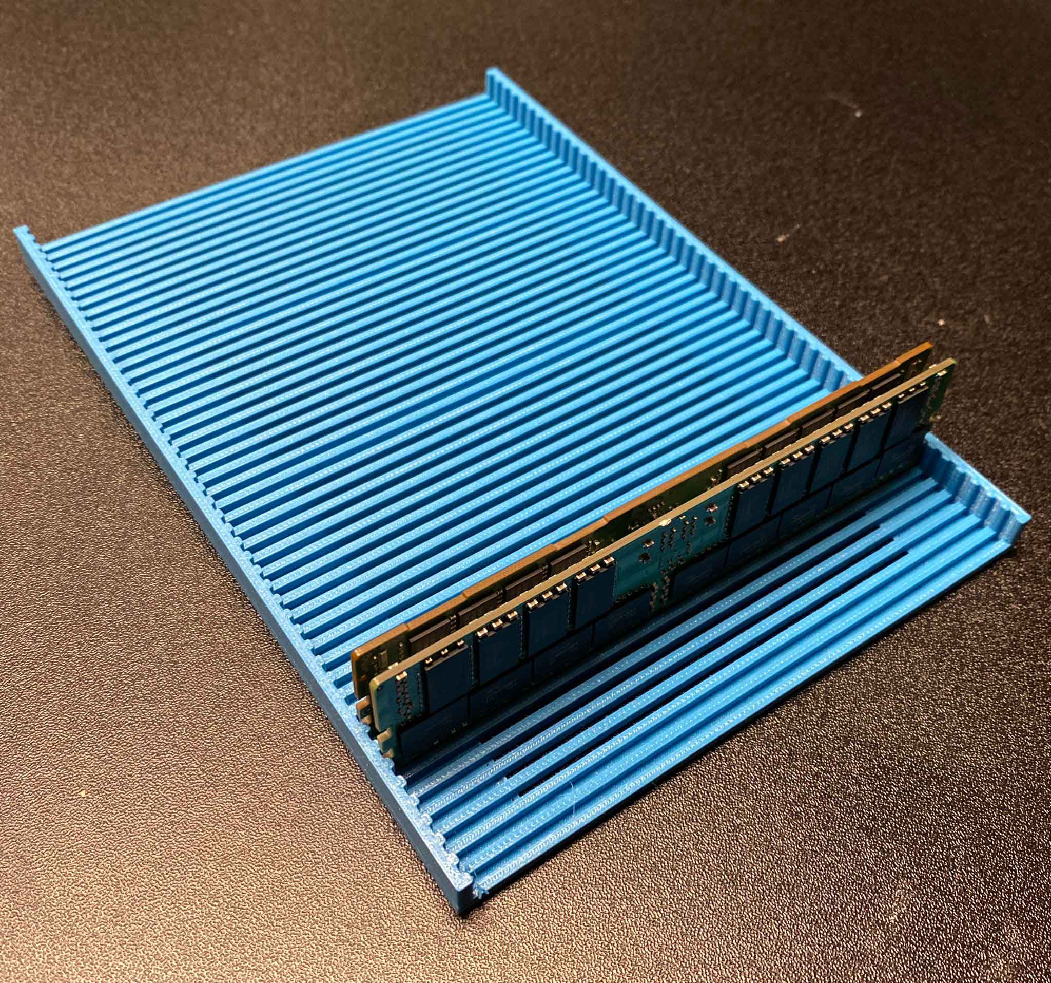 very simple 48 slot DDR RAM DIMM storage