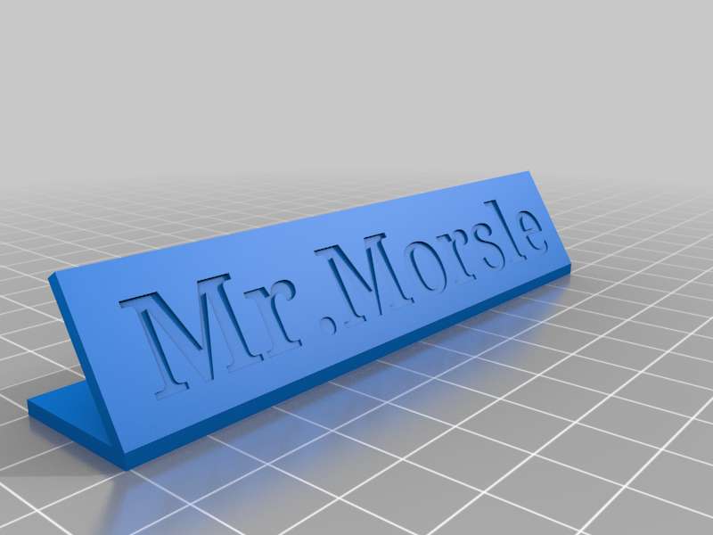 Customizable Nameplate