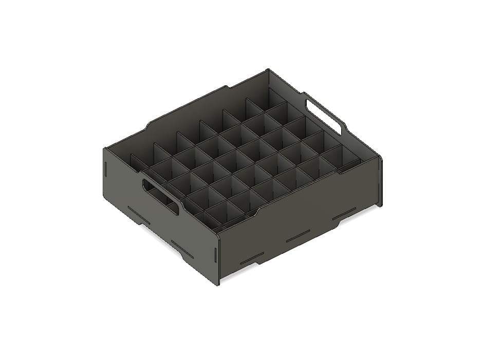 Lasercut Stackable Box With Dividers