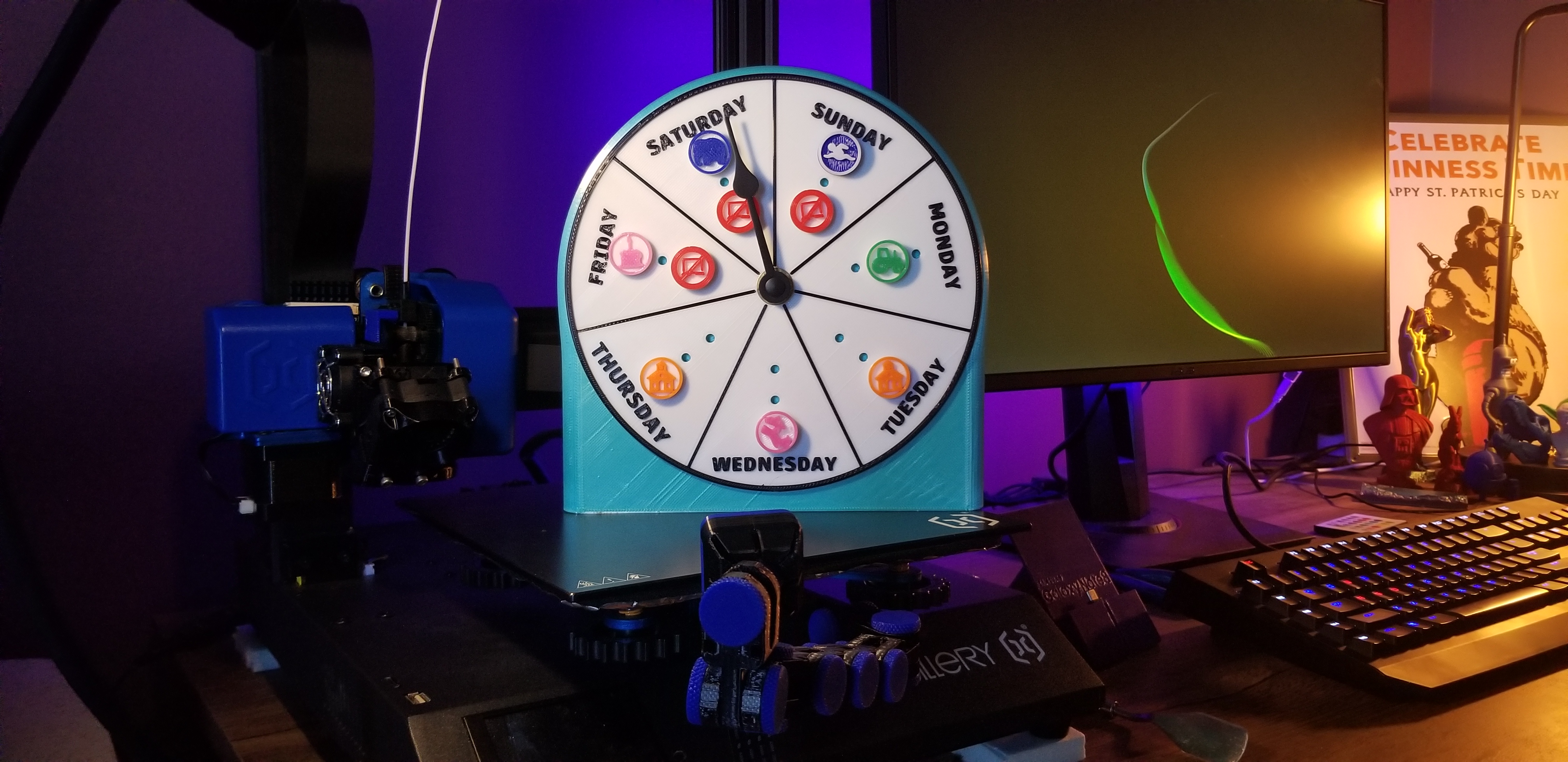 Day of the Week Clock