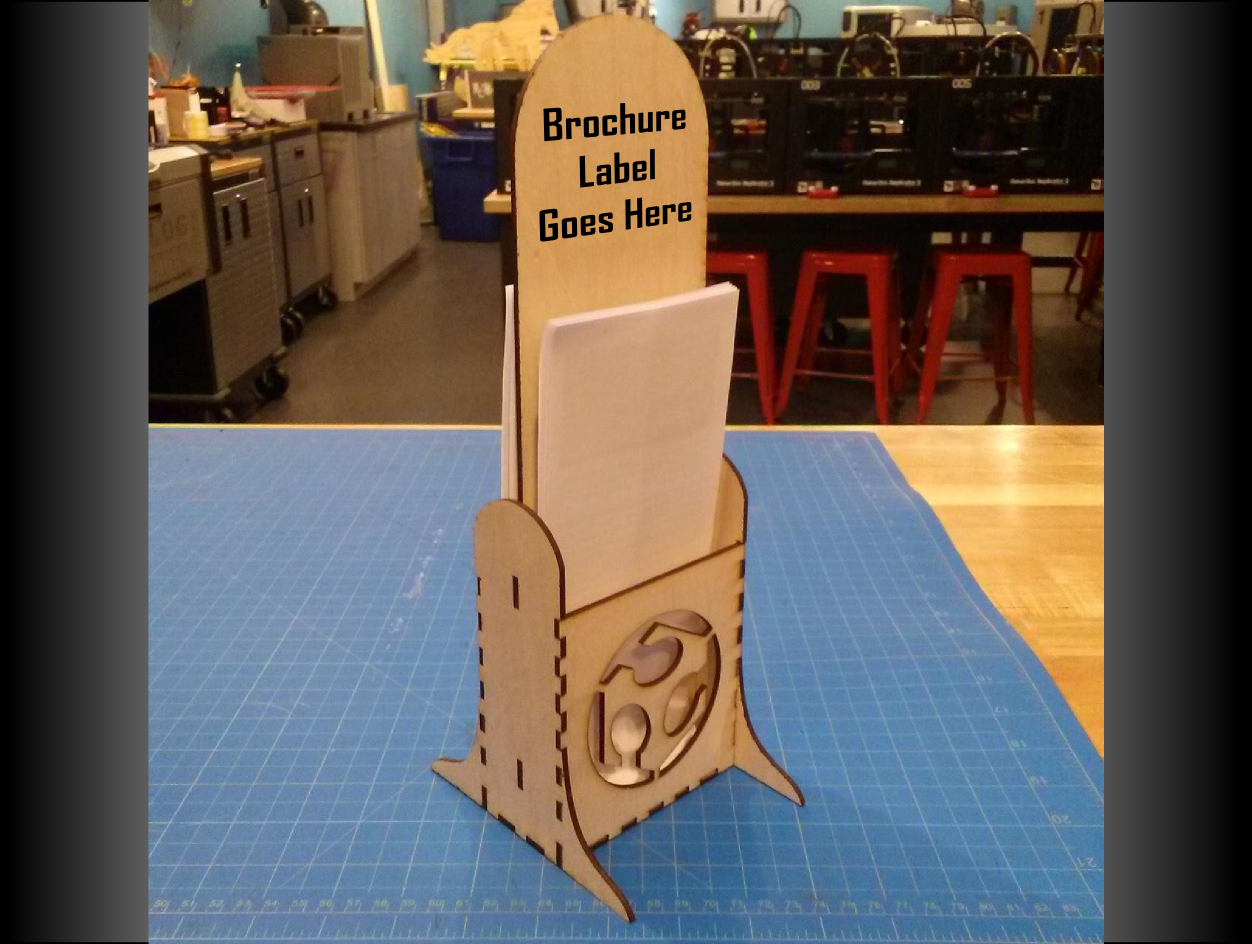 Two Sided Brochure Holder
