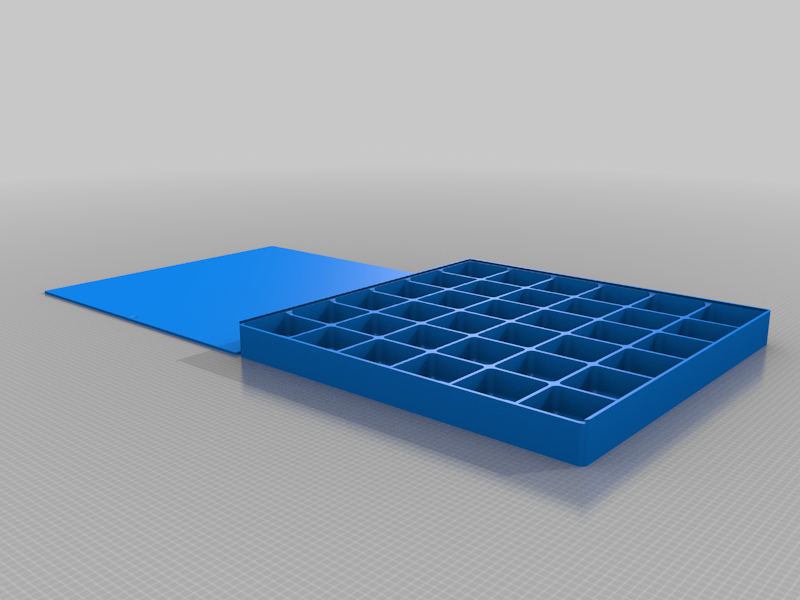 My Customized Enhanced parameterized compartment box with rounded inner- and outer edges w/lid