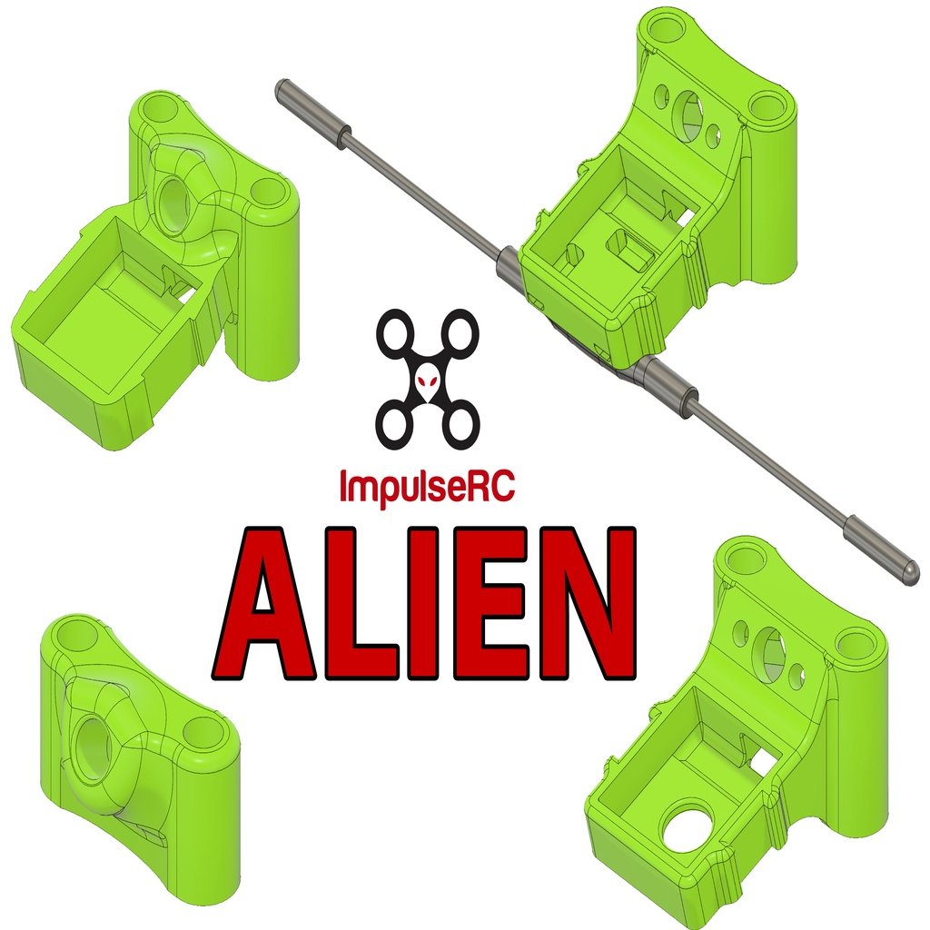 ImpulseRC Alien Antenna Mount + GPS (M8N) + Crossfire