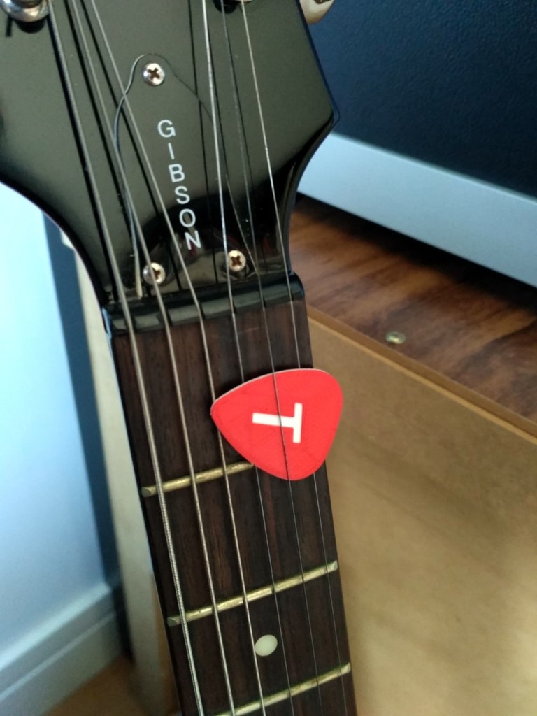 Guitar pick with your letter (all letters available)