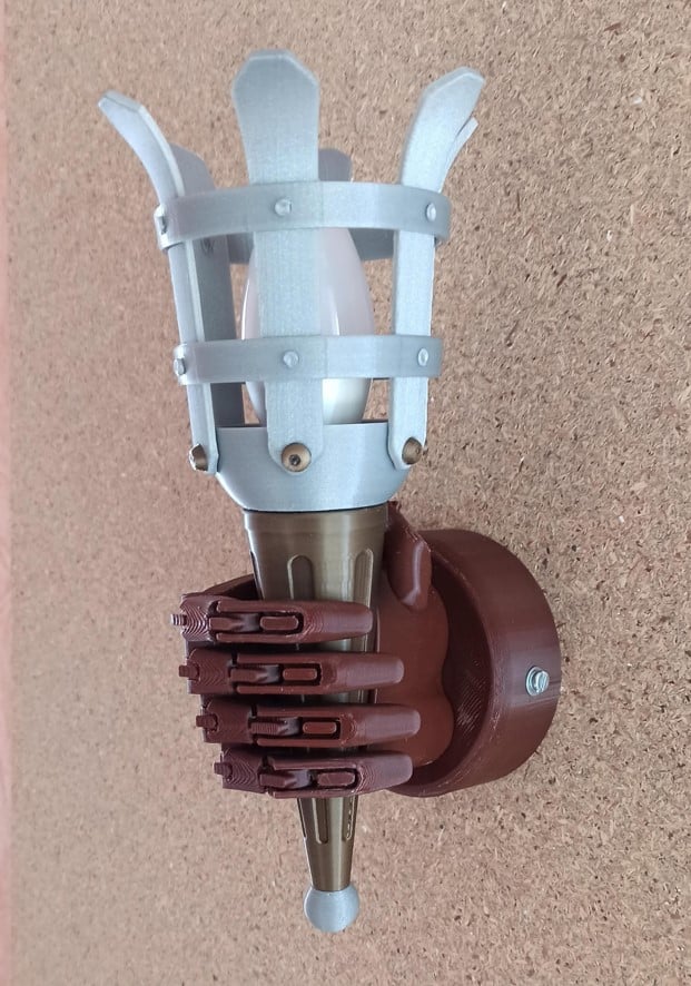 Medieval style wall light