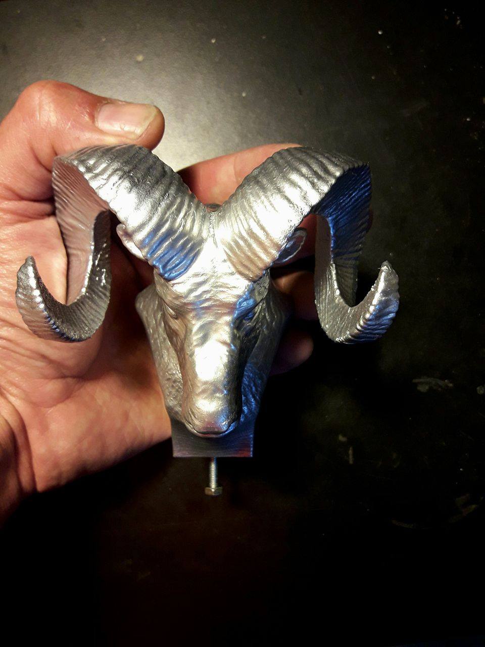 Ram hood ornament
