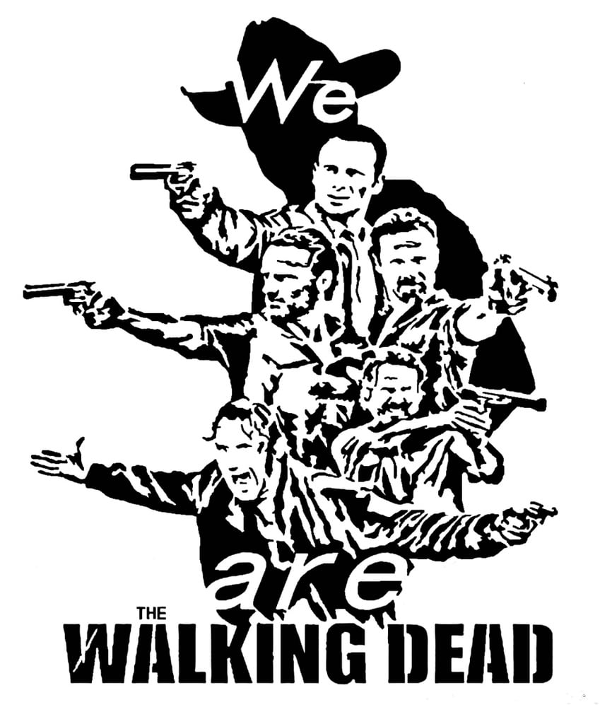 Walking Dead stencil