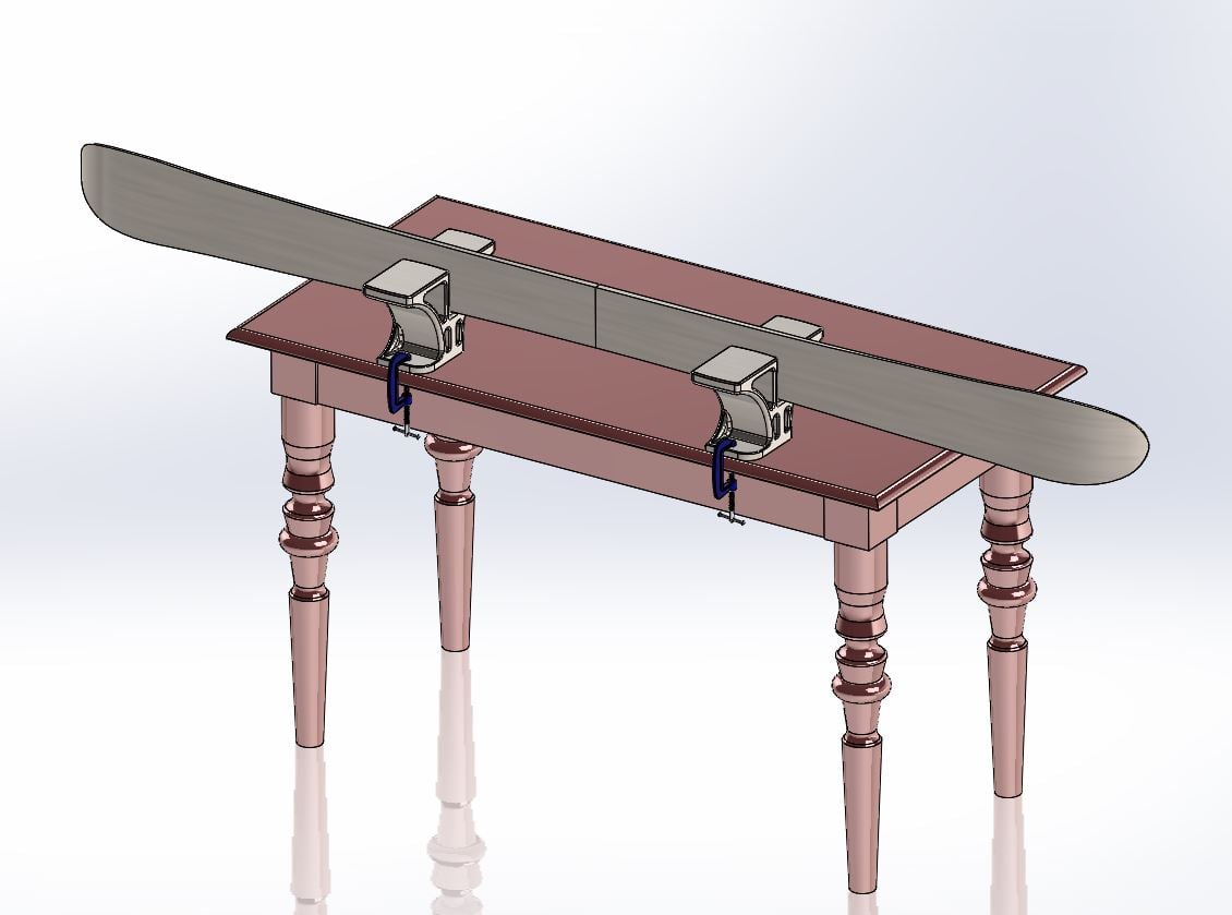Snow Board Vise Table Top