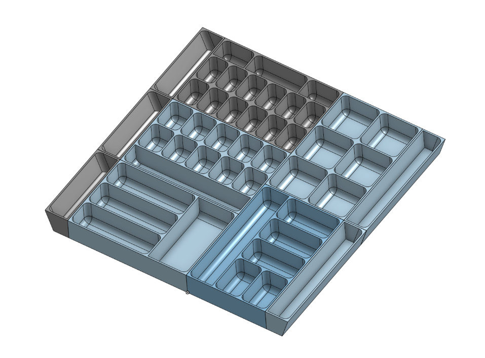 Drawer Organizer — Fully Parametric & Modular w/presets for IKEA Metod/Faktum 40/60/80cm