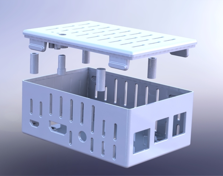 Raspberry Pi 3 Case with UPS PIco