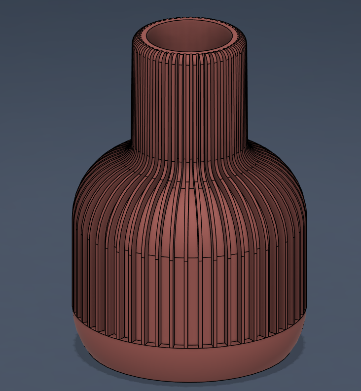 Modern Twisted Ribbed Vase / Spiral Vortex Planter