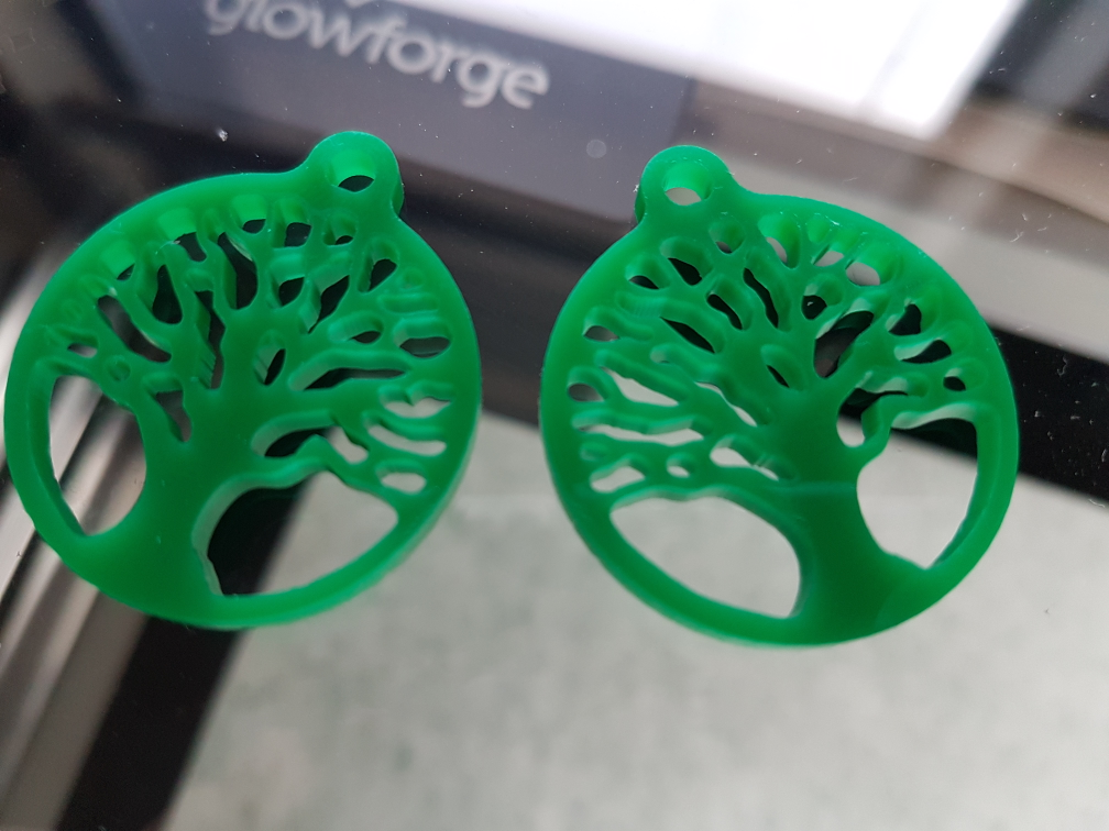Laser-cut Tree Earring