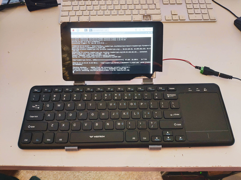 Raspberry Pi 7" Touch laptop (kinda!)