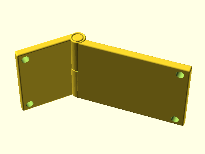Outer free hinge