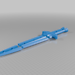 Snap-Together Skyrim Steel Dagger 3D model
