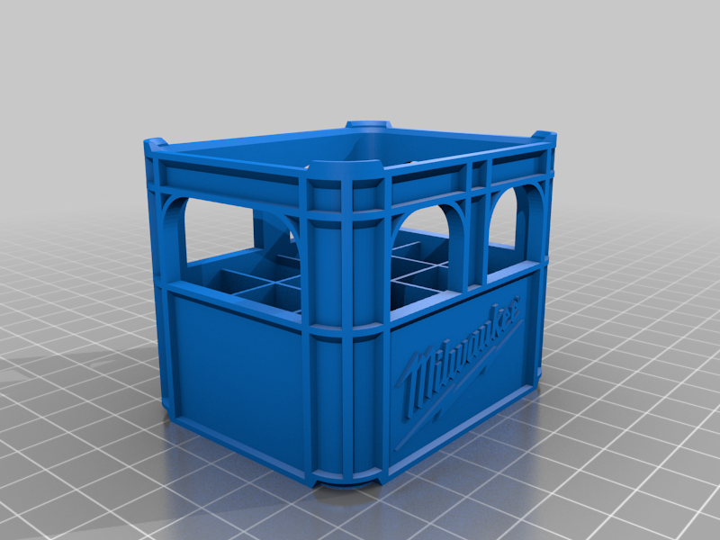 Battery Beer Crate Stackable Remix + Logo + clip-on lid