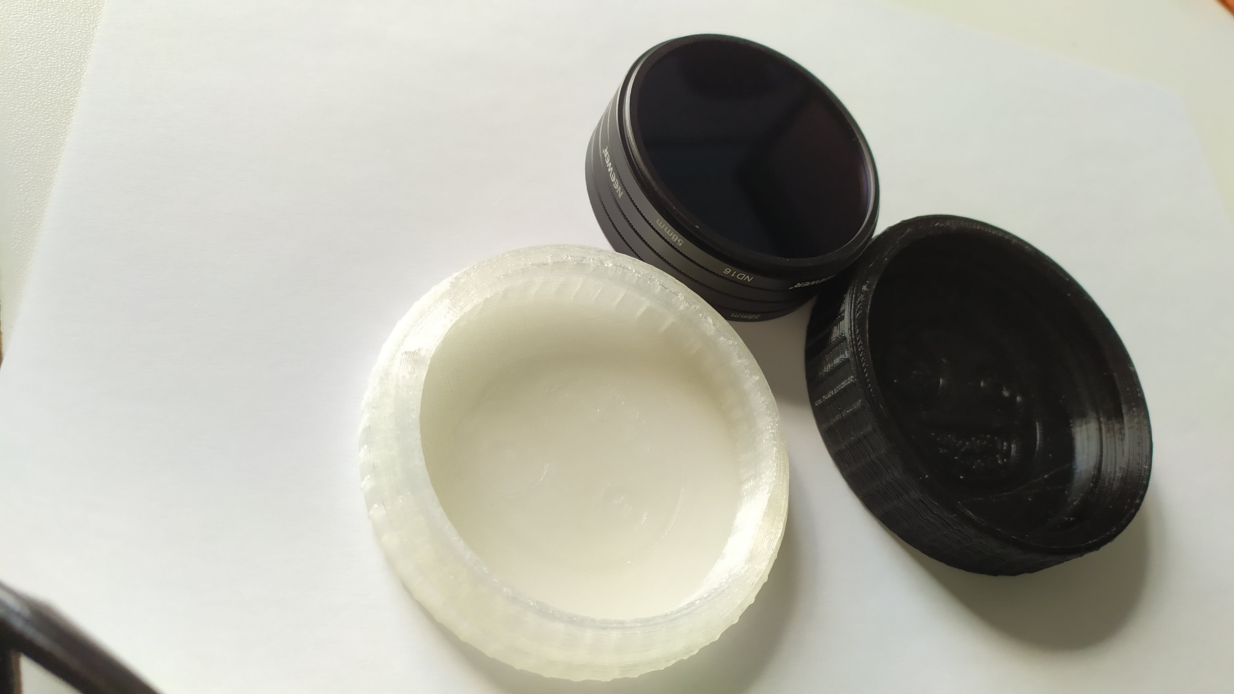 Lens Filter Case 58mm - 4 ND filter