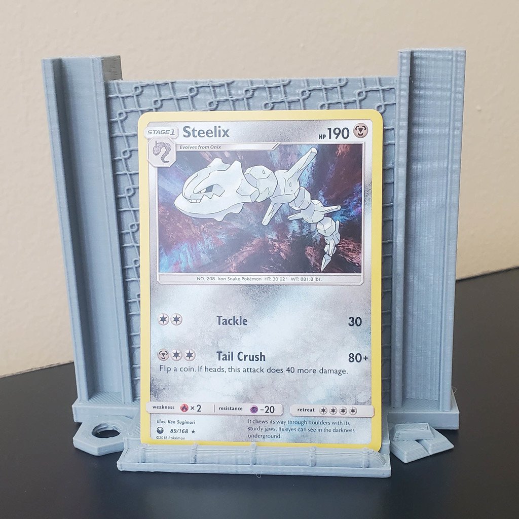 Pokemon Card Stand Steel Types