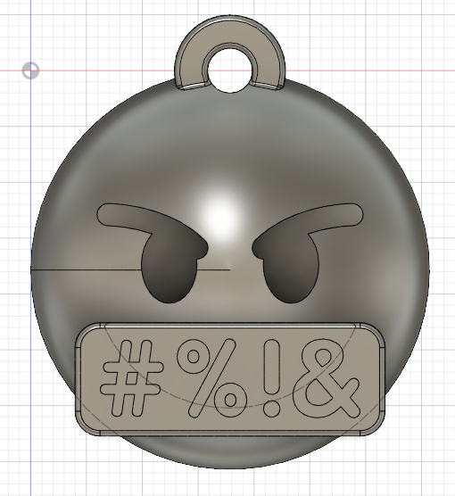 Emoji F*** You Keychain
