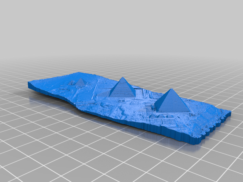 Giza Plain digital model for 3D printer