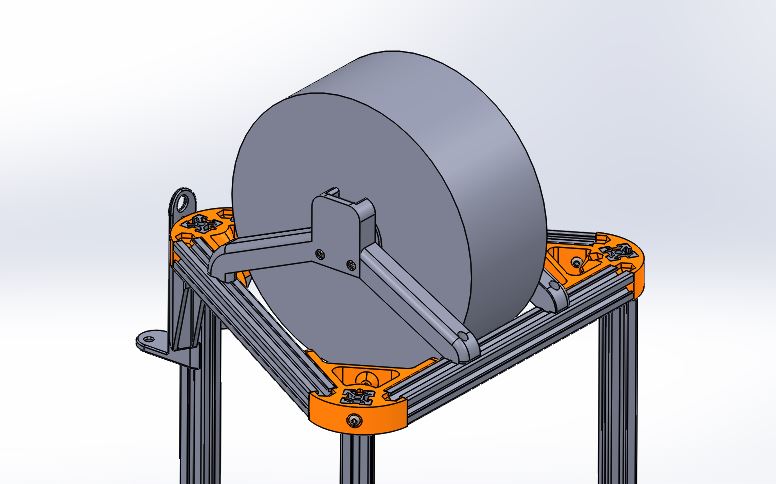 Filament spool holder on top of Kossel mini