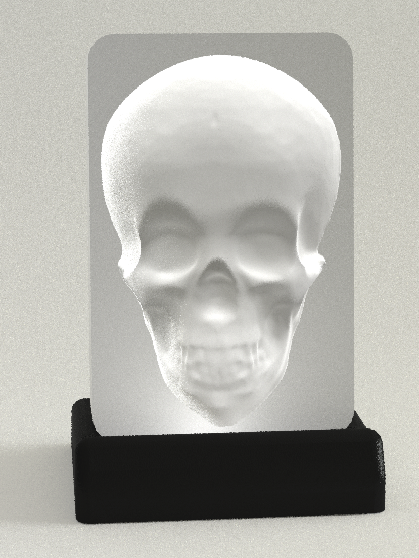 Optical illusion - Murray the tracking Skull