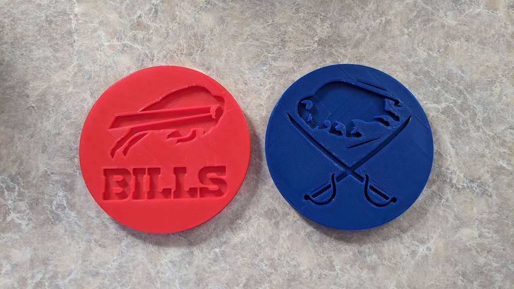 Buffalo Bills Sabres Bandits Coasters