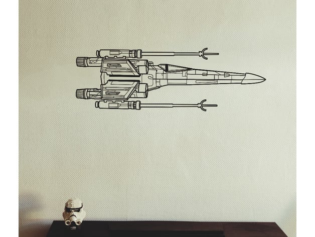 Xwing Fighter 2D Wall Art