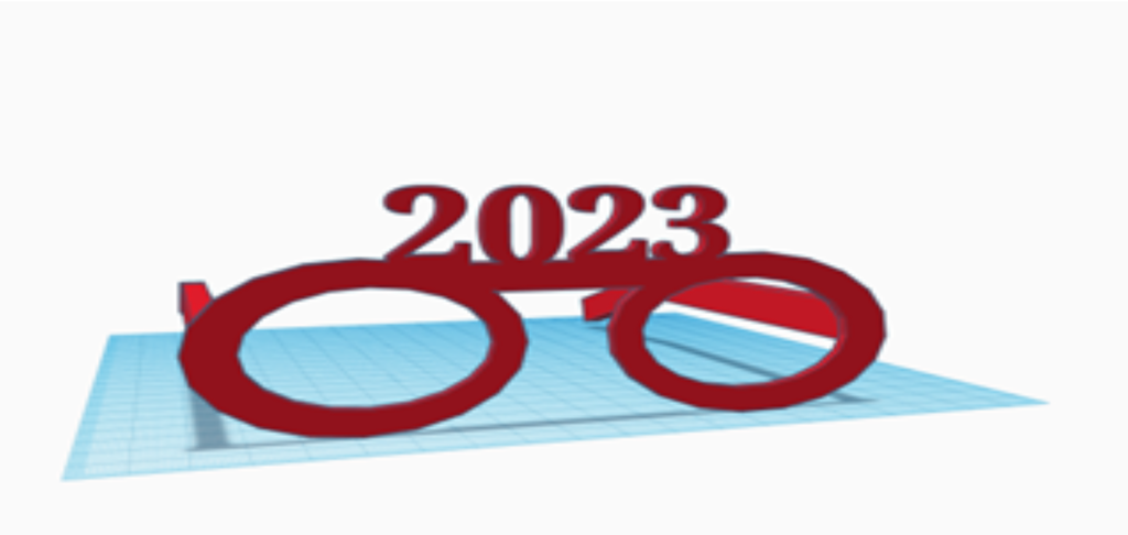 Fun 2023 New Years glasses 