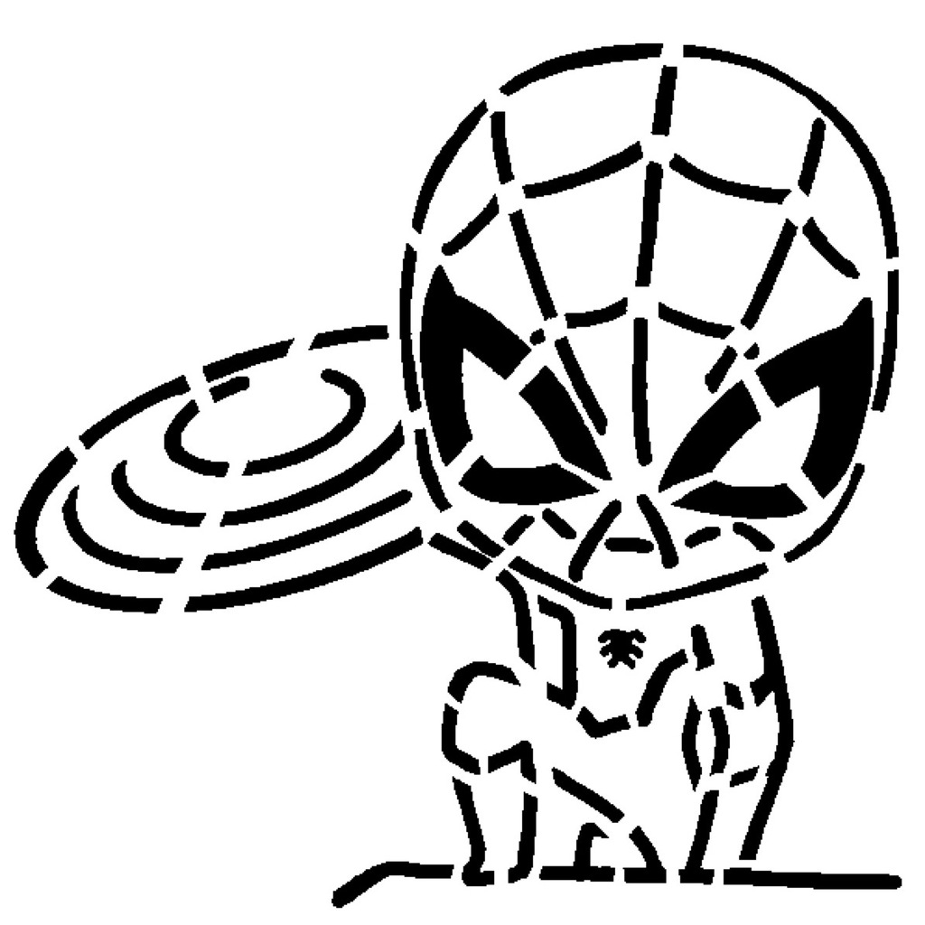 Spiderman stencil 19