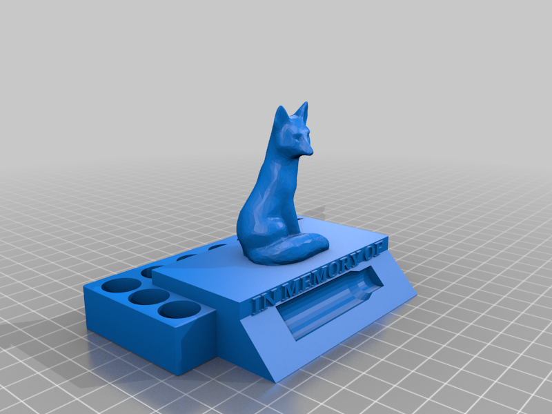 Sitting Fox Trophy in memory of