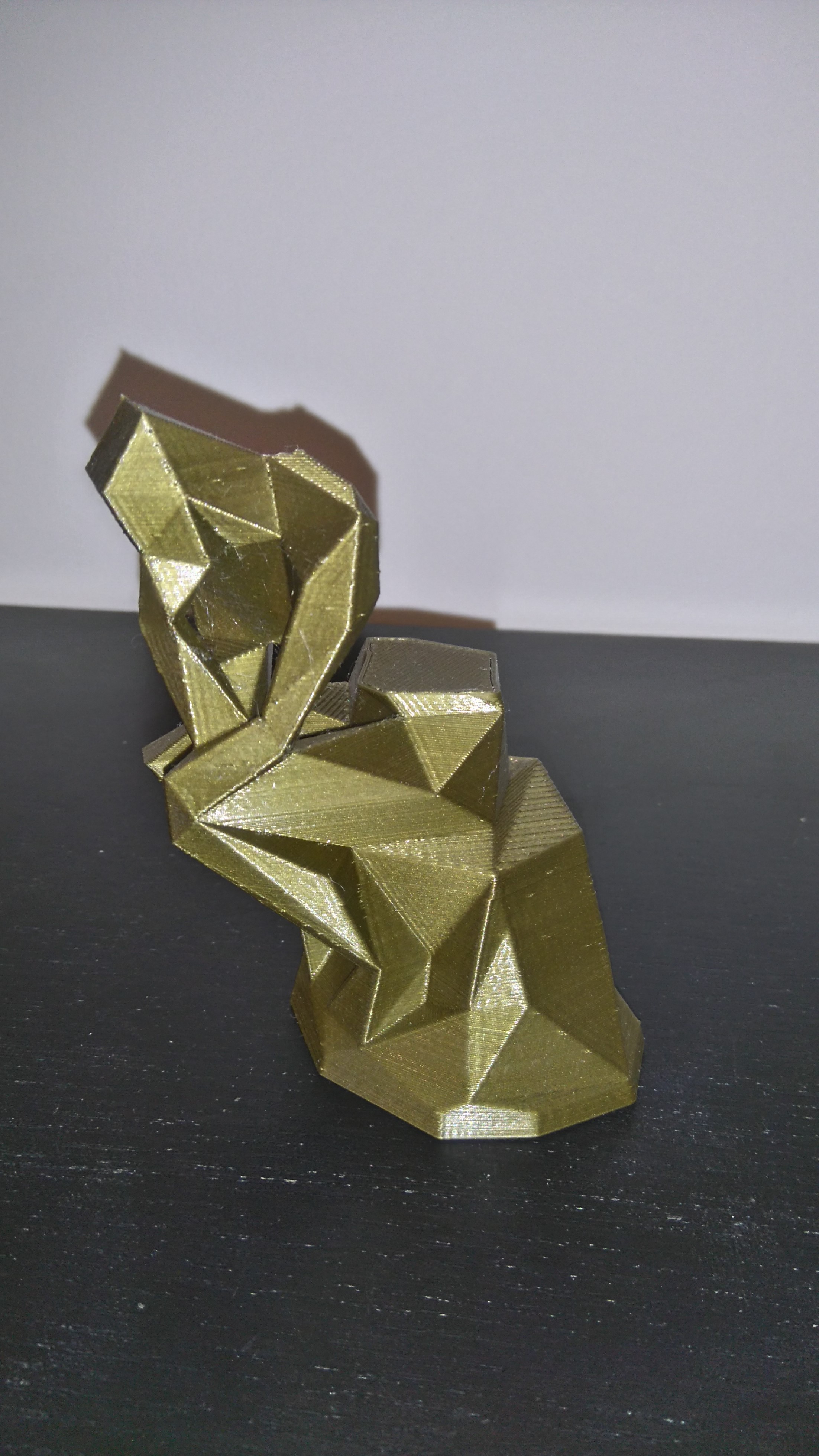 Low poly The Thinker without body