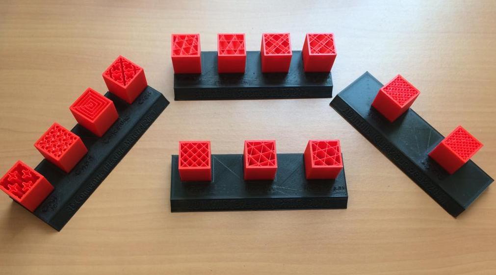 3D Printing Terminology Visual Display (Infill Patterns Cura Edition)