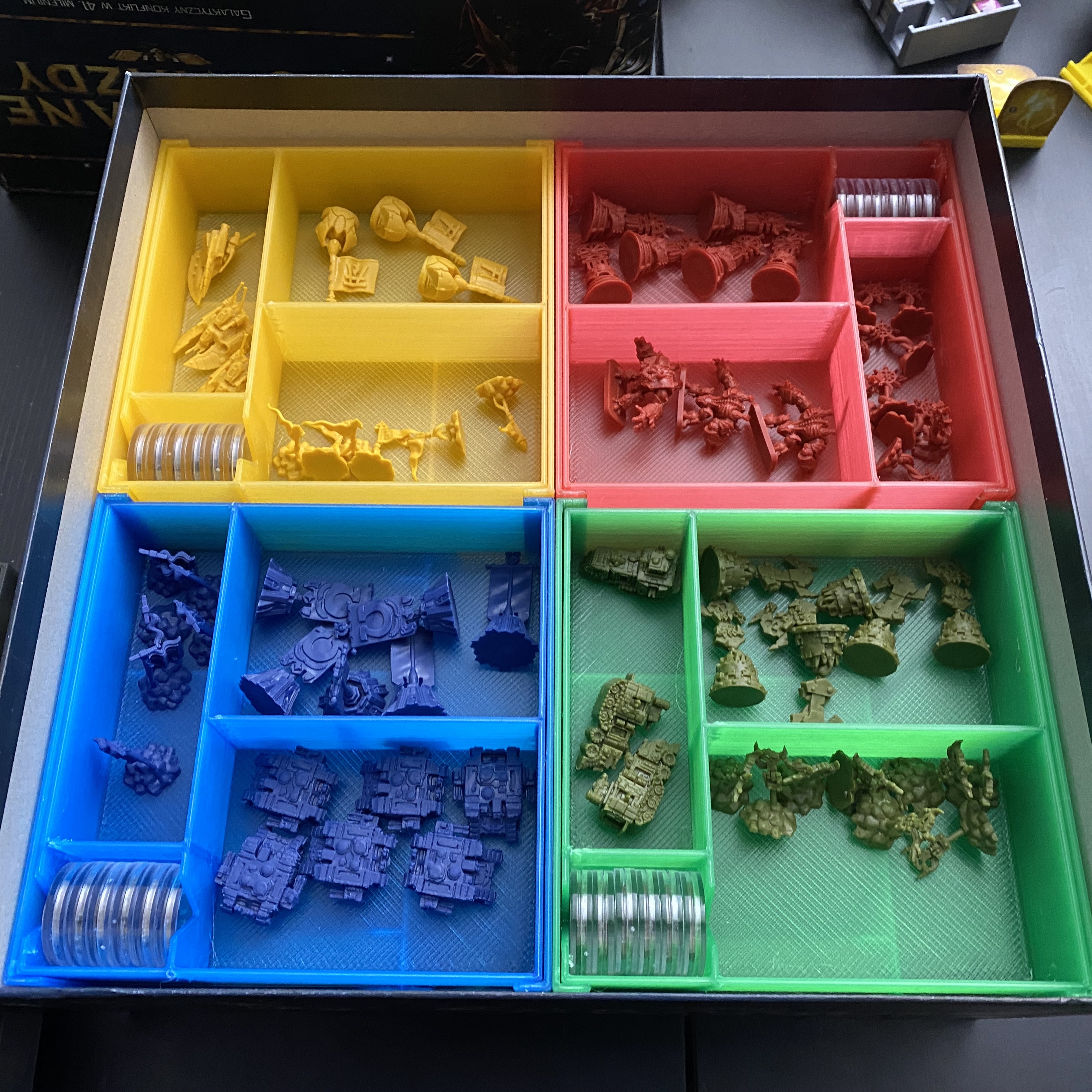 Forbidden Stars - insert / organizer for base game - sleeved cards FFG